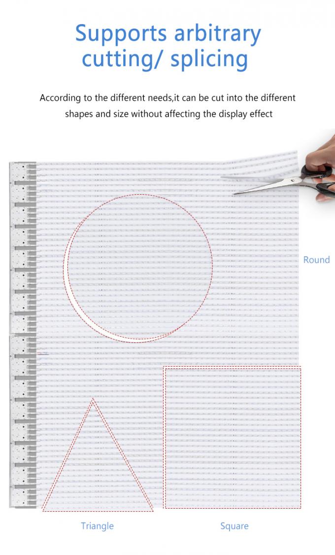 P20 P30 P40 LED Filmbildschirm Riesenglas Vorhang Wand Werbebildschirm 2