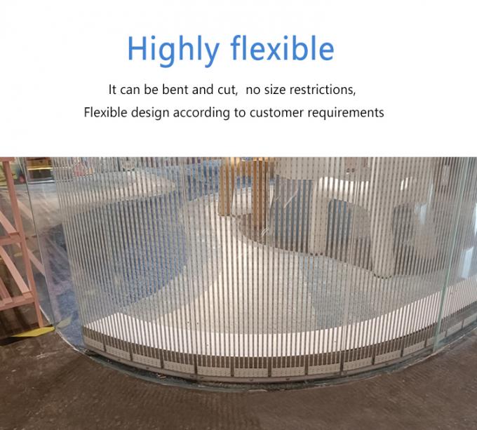 P20 P30 P40 LED Filmbildschirm Riesenglas Vorhang Wand Werbebildschirm 3