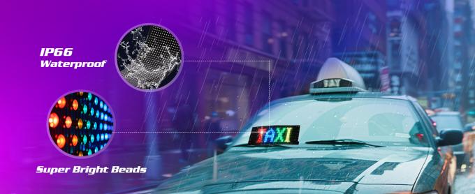 Programmierbares LED-Schild, 15'x4' vorgefertigte Animationen und anpassbarer Text Led-Auto-Schild, Bluetooth-APP-Steuerung Scrolling LED-Schild, Custom,Graffiti Flexible Led Matrix Panel für Autohäuser Hotel Urlaub 4