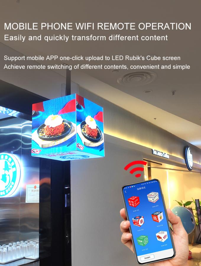 Cube LED Display P2.5 P3 P4mm Individualisierte Werbung für Einzelhandelsgeschäfte Cube LED-Bildschirm 1