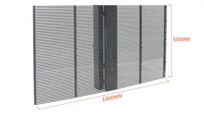 3.91-7.82mm Pixel Pitch Transparent LED Display Bildschirm mit 75% Transparenz für 5-100m Sichtweite 0