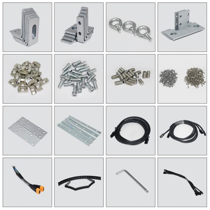 3.91-7.82mm Pixel Pitch Transparent LED Display Bildschirm mit 75% Transparenz für 5-100m Sichtweite 1