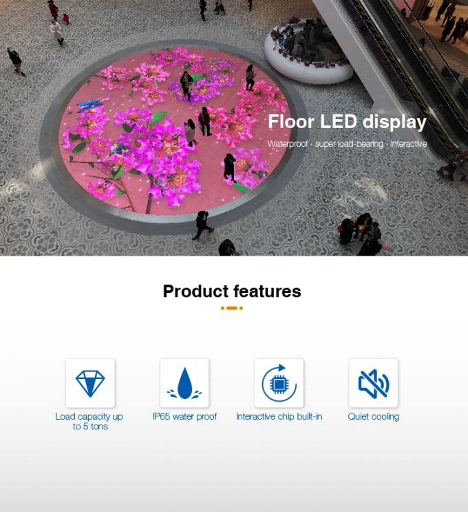 Boden-LED-Display IP65 wasserdichtes Design Boden-LED-Display Schwerlast-Stand-LED-Display Indoor-Outdoor-Tanzboden-LED-Display 2
