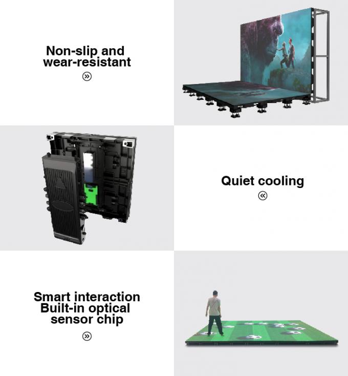 Boden-LED-Display IP65 wasserdichtes Design Boden-LED-Display Schwerlast-Stand-LED-Display Indoor-Outdoor-Tanzboden-LED-Display 7