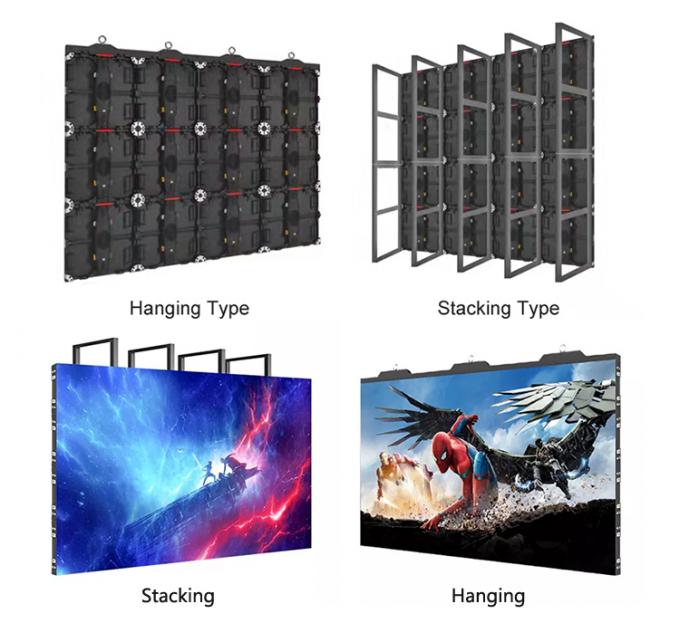 P3.91 P4.81LED-Bildschirm für Live-Auftritte im Freien LED-Bildschirm zur Vermietung LED-Bildschirm wasserdicht Bühne hohe Helligkeit Hintergrundbildschirm LED-Wand 9