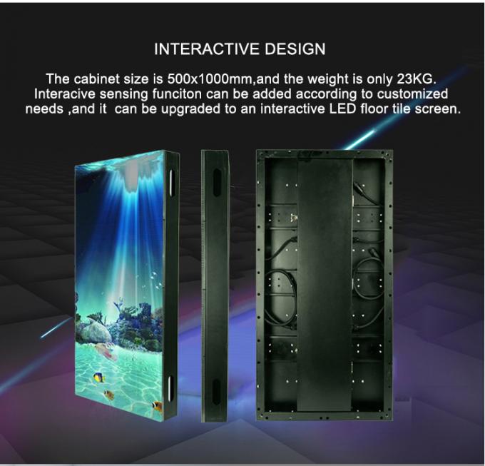 LED-Tanzfläche Display Miet-Fliesen-Panel 500*1000 High Refresh LED-Bühne Hochzeits-Bildschirm Wand P2.9 Interaktives LED-Display 1