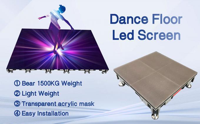 LED-Tanzfläche Display Miet-Fliesen-Panel 500*1000 High Refresh LED-Bühne Hochzeits-Bildschirm Wand P2.9 Interaktives LED-Display 0