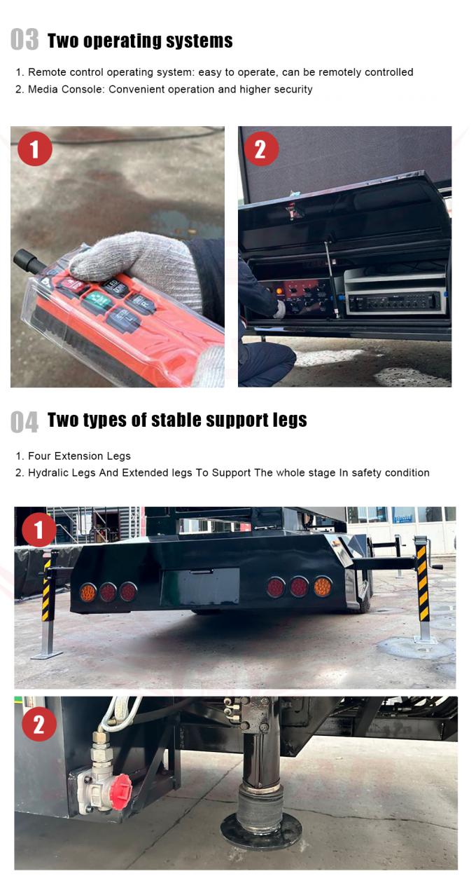 Outdoor P4 LED-Schild Bildschirm Anhänger Solarpanel Werbeanhänger HD LED-Anzeige 4