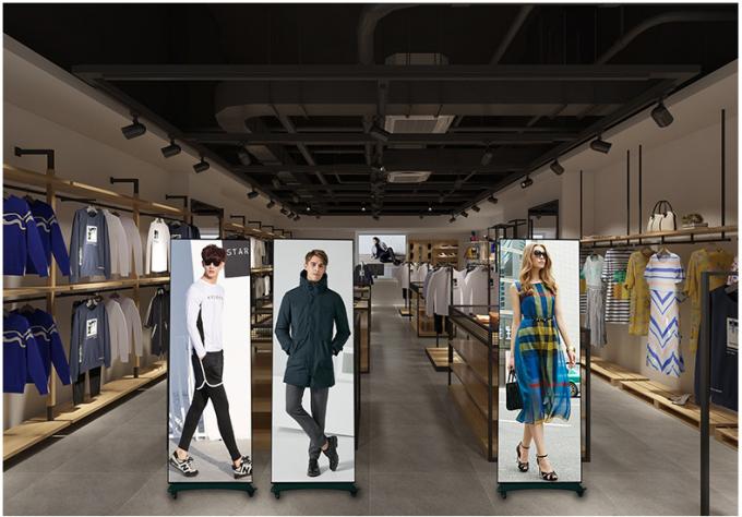 HD Bewegliche LED-Plakate Bildschirm Innen-Außen-Boden Stehend P1.8 P2 Klappbare LED-Plakate Bildschirm P2.5 Led-Plakate 7