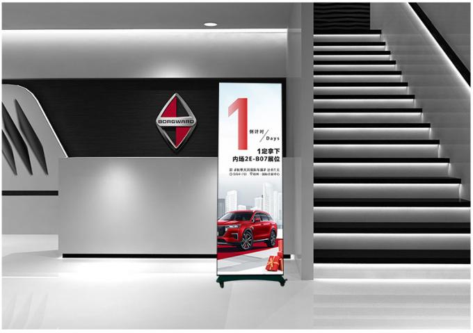 HD Bewegliche LED-Plakate Bildschirm Innen-Außen-Boden Stehend P1.8 P2 Klappbare LED-Plakate Bildschirm P2.5 Led-Plakate 10