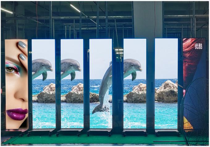 HD Bewegliche LED-Plakate Bildschirm Innen-Außen-Boden Stehend P1.8 P2 Klappbare LED-Plakate Bildschirm P2.5 Led-Plakate 9