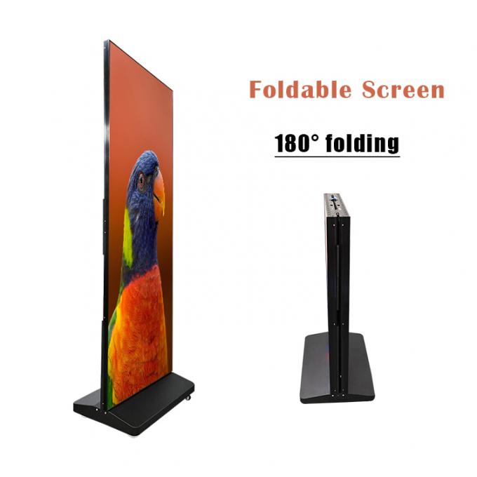 Foldable Led Poster Screen Portable Foldable GOB Led Werbe-Maschine für Einkaufszentren Konferenzraum Werbung 0