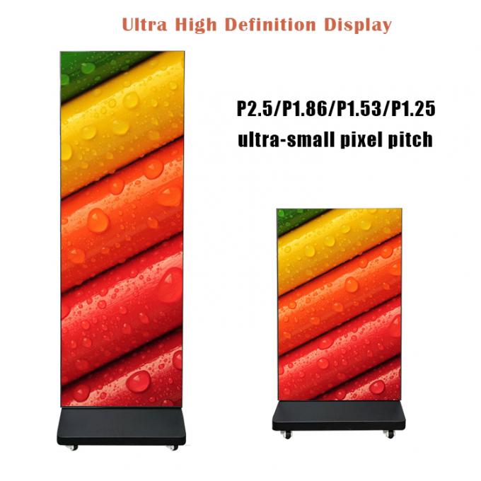 Foldable Led Poster Screen Portable Foldable GOB Led Werbe-Maschine für Einkaufszentren Konferenzraum Werbung 2