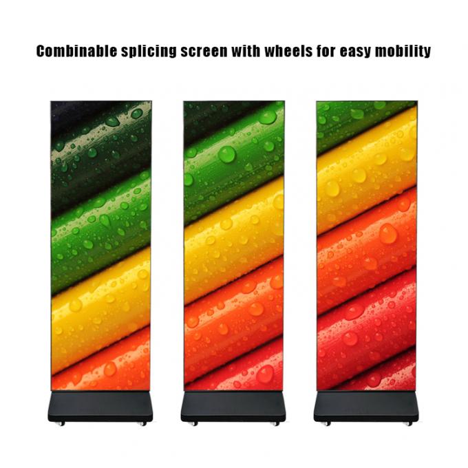 Foldable Led Poster Screen Portable Foldable GOB Led Werbe-Maschine für Einkaufszentren Konferenzraum Werbung 5