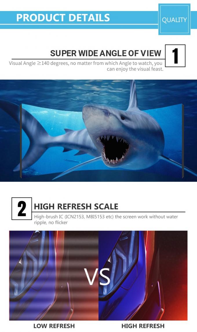 P1.5 P2.5 P4 Led Soft Screen Indoor Outdoor Led Curved Soft Vertikal Flexible Anzeigenbildschirm 0