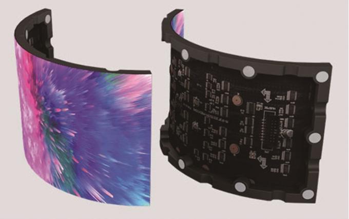 P1.5 P2.5 P4 Led Soft Screen Indoor Outdoor Led Curved Soft Vertikal Flexible Anzeigenbildschirm 1
