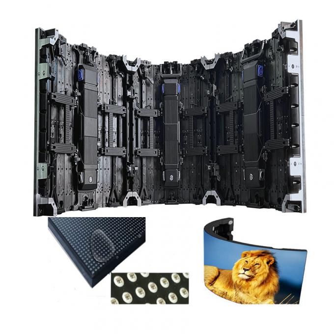 Gebogene Bildschirm Indoor/Outdoor Flexible LED Videowand Vermietung LED-Anzeige für Ausstellungen & Bühnenaktivitäten - P2.976 P3.91 P4.81 2