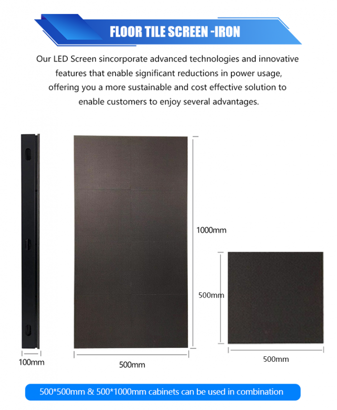 3D-Bühnentanzfläche-Panel-Display Interaktiver LED-Bodenfliesen-Bildschirm P2.6 P2.97 P3.91 LED-Bildschirm 7